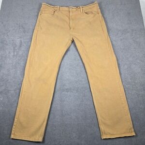 Levi Strauss Co 505 Jeans Tan Khaki W40 L32 Straight Leg Casual Mens Pants